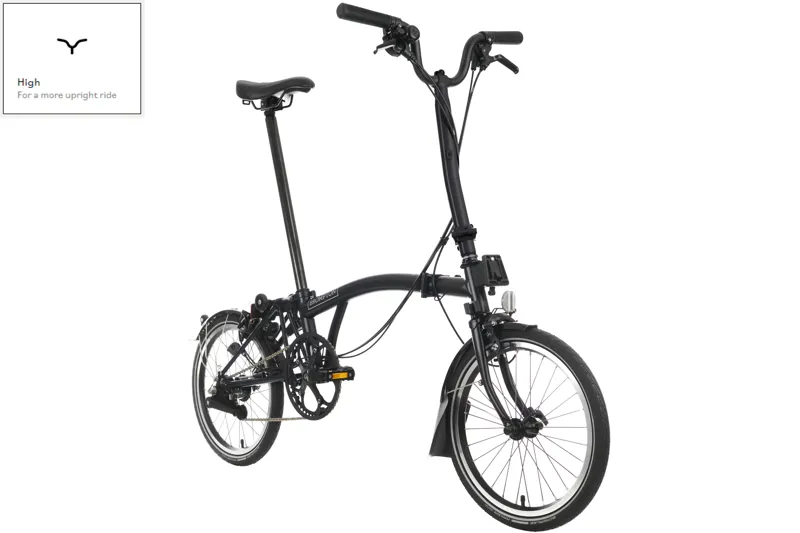 Brompton C Line 6-Speed Folding Bike 2025 in Matt Black-5